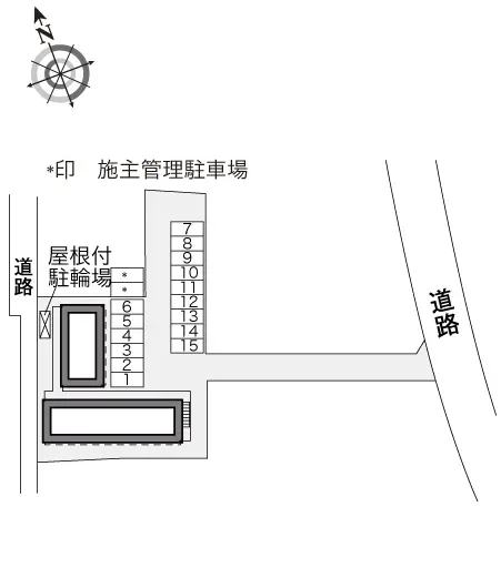 ★手数料０円★久留米市御井町　月極駐車場（LP）